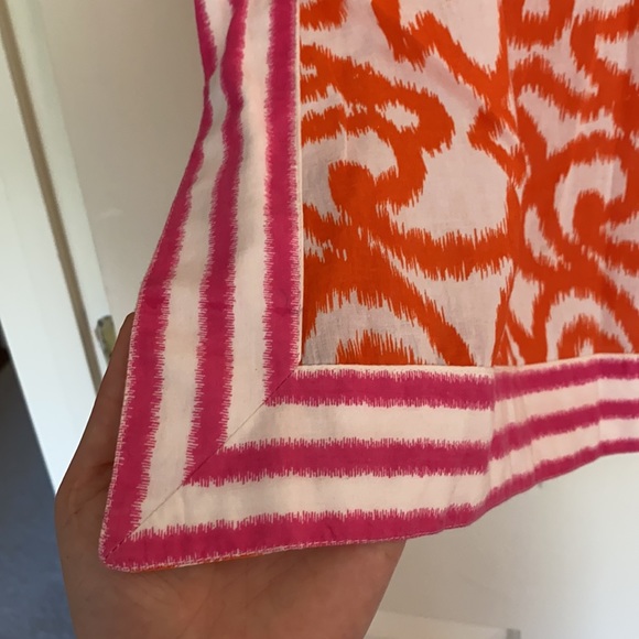 Gretchen Scott Designs pink orange cotton tunic - Picture 3 of 6